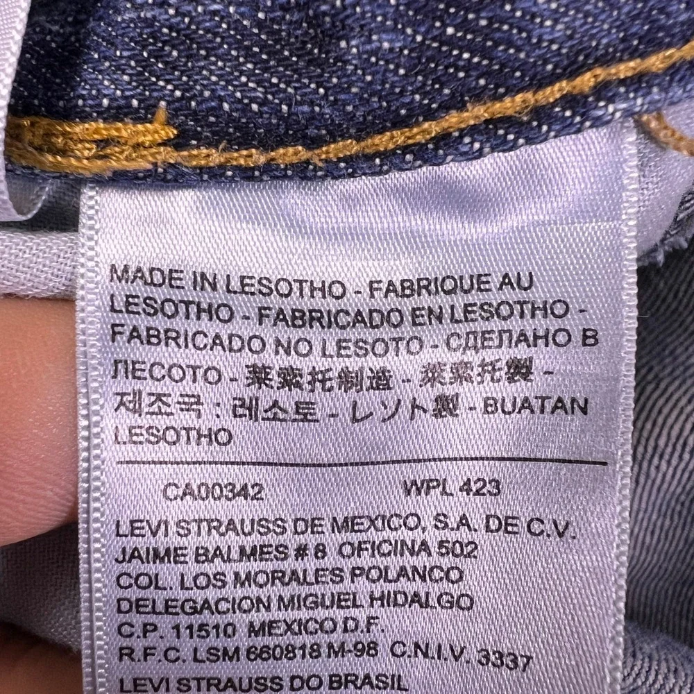 Levi's 559 Relaxed Straight Mid Rise Denim Jeans Mens 36x30 Blue Cotton